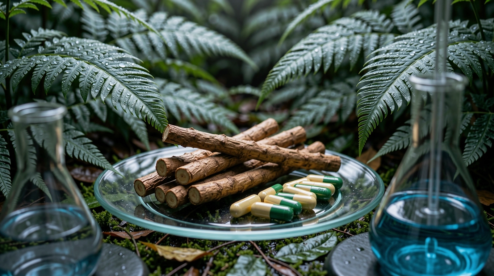 Botanical sanctuary representing Vitamin Pria mission